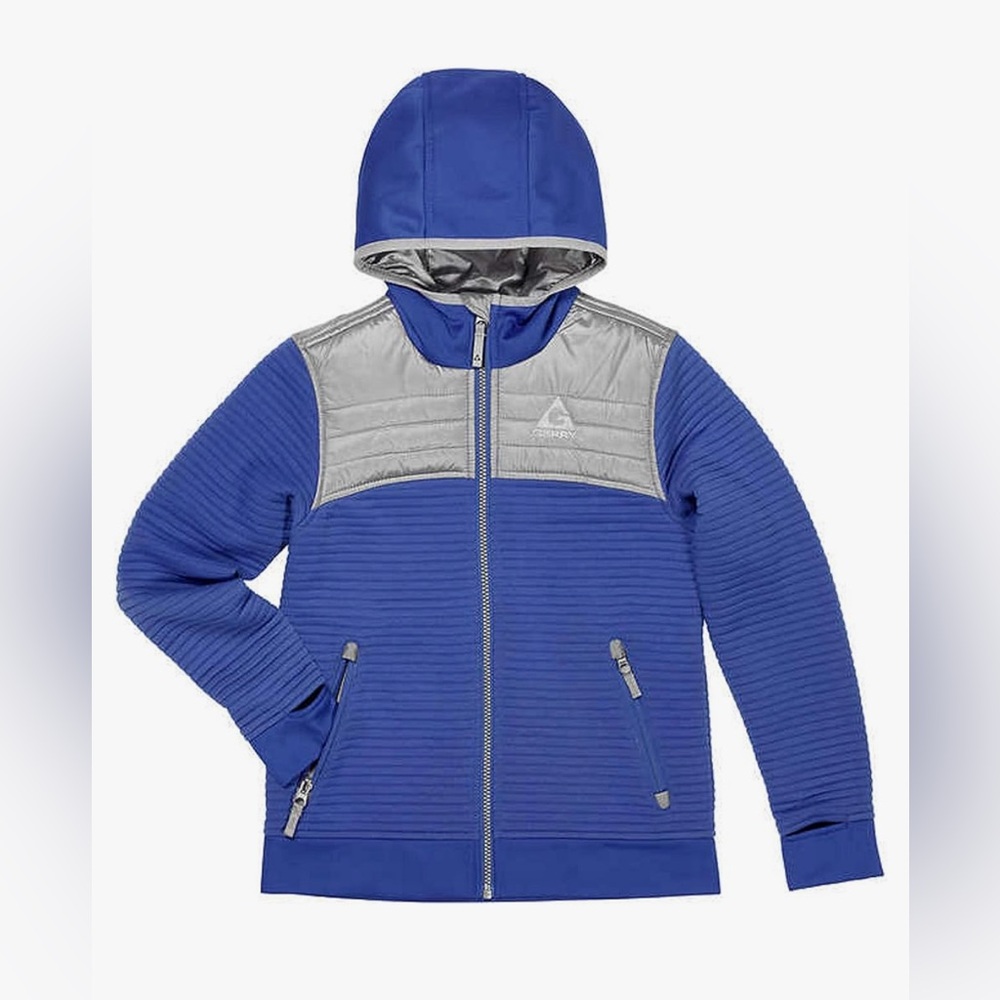 Gerry Weber Blue and Gray Performance Full-Zip Hoodie L